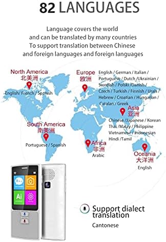 WDBBY 76 Idiomas Tradutor de voz Inglês japonês coreano francês russo russo chinês tradução espanhola tradução tradutora de viagem