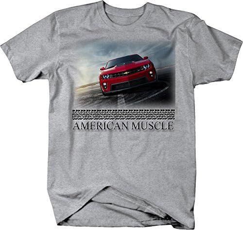 Músculo americano novo clássico muscle car camaro ss zl1 vermelha camiseta gráfica para homens