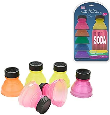 6 pacote refrigerante lata salva -se a bebida pop reutilizável tampa de tampa de tampa derramamento de garrafa grátis