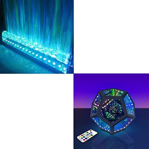 E.P. Luzes de onda oceânica RGBW+Infinito Dodecaedro Luz de Jogos ， Luzes LEDs legais Decorações para casa