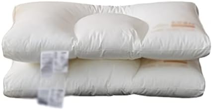 Sdfgh Algodão integral Fibra Core de algodão Algodão Pillow adulto Presunto de proteção do pescoço baixo Par de proteção