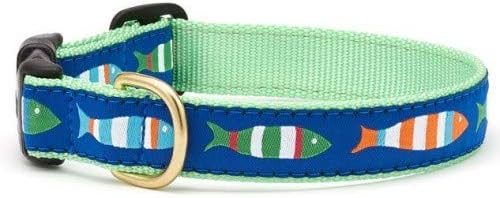 UP Country Fun-C-M Funky Fish Dog Collar M Wide