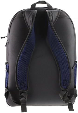 Navitech Portable Backpack Black & Blue Backpack/Rucksack Case de transporte compatível com o HP Slimline 260-P129na PC para