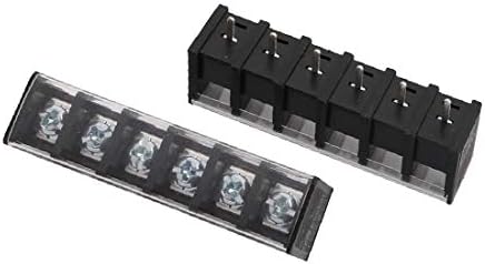 X-DREE 15PCS LW2C AC300V 20A 8,25mm Pitch 6p parafuso Terminal Block Strip Barreira (15pcs LW2C AC300-V 20A Barriera