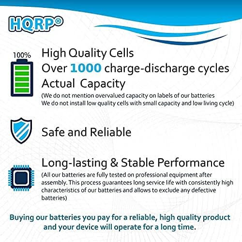 Bateria de telefone HQRP compatível com Motorola K301, K302, K303, K304, K305, L301, L902, L903, L903, L905 Telefone sem fio