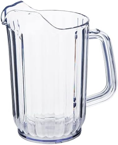 Plástico Caspian Clear 32 onças Água/ bebida jarra com bico único, 1 peça
