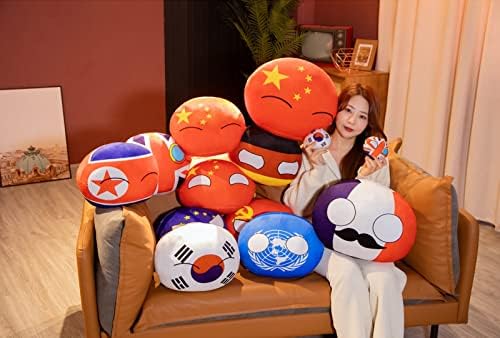 Bisavch USA Country Ball Pluushies, Polandball Plush Doll Country Pillow Pillowies países Anime Pluxhies Gifts 7.9in