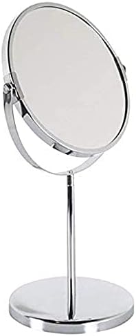 Espelho de maquiagem do espelho pequeno e acentuador, espelho de mesa de mesa espelho europeu espelho circular de banheiro portátil