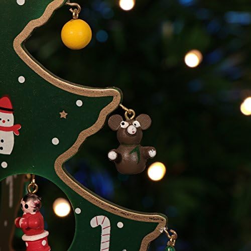 Enfeites de natal em miniatura mini -natal árvore de natal árvore de mesa de mesa de mesa de decoração artesanato e artesanato cutriente infantil infantil presente para recompensa decoração de festas em casa 30cm