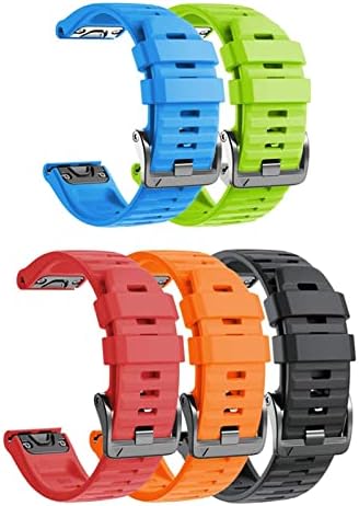 SDUTIO 5PCS 26 mm Strapa de banda de relógios rápida 22mm para Garmin Fenix ​​7 7x 7s 6x Pro Watch EasyFit Wrist Scorre para Fenix