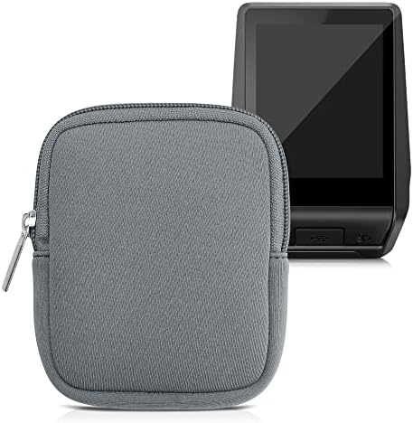 Case de neoprene Kwmobile compatível com Bosch Nyon 2 - bolsa com zíper para exibição de bicicleta - pó de pedra