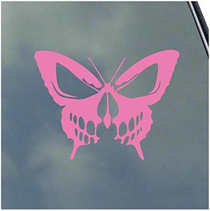 Butterfly Skull Vinyl Stick Decal Military Service Veterano EUA