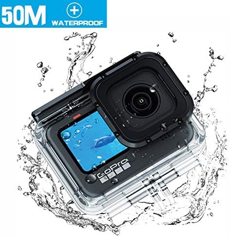 Caixa à prova d'água para a GoPro Hero 11 10 9 Acessórios, SRUIM Underwater Diving 50m/164ft Protective House