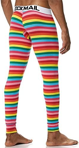 JockMail Long Johns calça homens homens térmicos algodão impresso Mens roupas íntimas térmicas Leggings Pant.