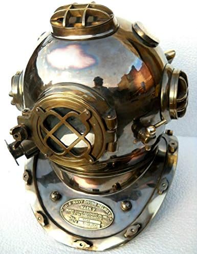 Capacete marítimo de bronze decorativo Mark / capacete marinho de mergulho de mergulho profundo, 18 polegadas