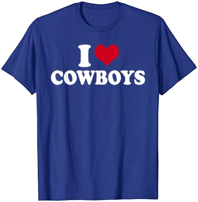 Eu amo camiseta de cowboys