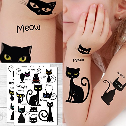 Tatuagens temporárias de ceia - gatos