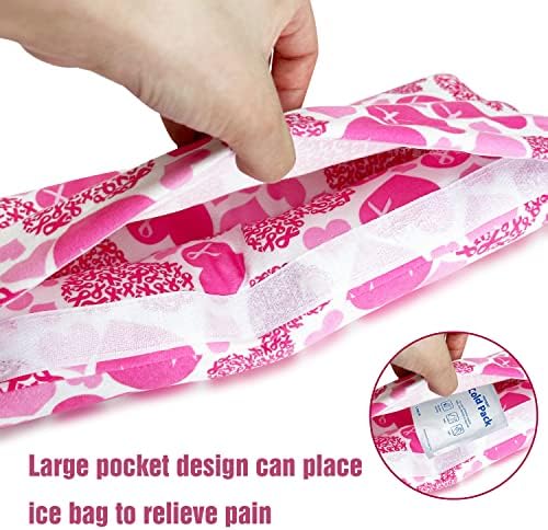 Almofadas de mastectomia do conforto do BVOKQUC Pós -cirurgia com bolso para bolsas de gelo Pacotes de correio almofadas