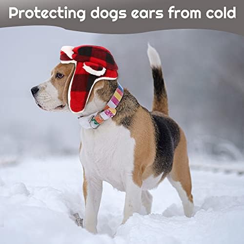 Chapéus de cachorro com suffos de ouvido animais de estimação quentes chapéu ajustável para cães médios pequenos