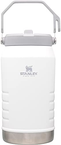 Palha de flip de fluxo de gelo Stanley, jarro a vácuo, 0,4 gal, branco, retenção a frio, consumo direto, grande capacidade,