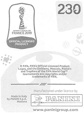 2019 Panini FIFA Feminina Copa do Mundo França Adesivo #230 Debora Brasil Mini Sticker Trading Card