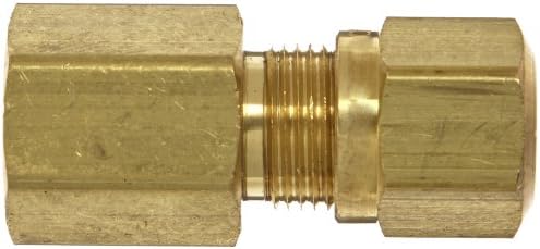 Eaton Weatherhead 1466x6 Tubulação de freio de ar conector feminino, tubo de 3/8 de tubo, 1/4 de tubo fêmea Thread