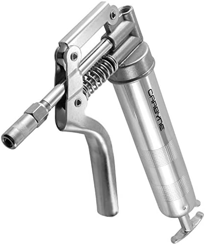 Carbyne Pistol Grip Mini Grease Gun, 3000 psi, qualidade profissional pesada, barril de aço serrilhado. Mangueira flexível reforçada