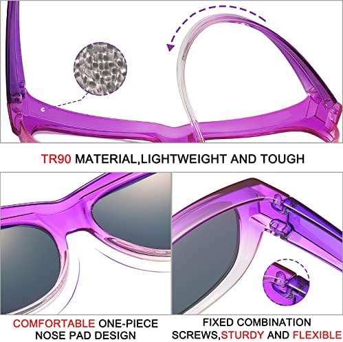 Sheen Kelly Polarizada Oversized Fit sobre óculos de sol Mulheres homens TR90 espelharam sobre óculos Goggles de driver