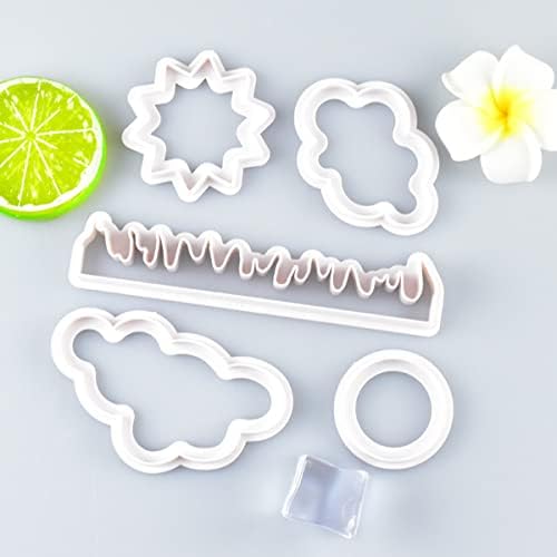 Serduobi 10 PCs Cloud Cookie Cutters Cutters Cloud Cutters Definir Sol