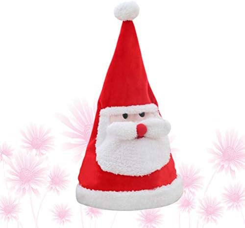 Besportble 1pc Música elétrica Xmas de chapéu ajustável Swing Swing Papai Noel Hat Hat Christmas Party Decoration Without Battery Christma