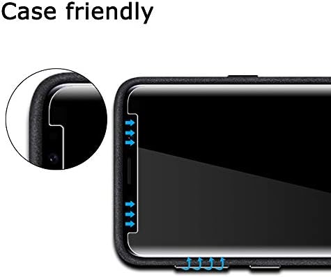 JDHDL [2 pacote] Aoker para Galaxy Note 8 / Nota 9 Protetor de privacidade Protetor de vidro temperado Filme, 3D Caso