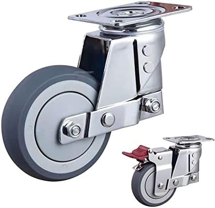 Roda universal silenciosa de amortecimento com roda de mola anti-sísmica, para equipamentos pesados, portão, rodízios industriais