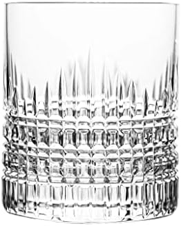 Ajka Fabergé Clear Lead Crystal Old Modyed Whisky Tumbler 12,8 oz - unidade única