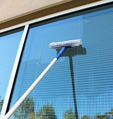Limpador de janela completo Ettore 2 em 1 ferramenta combinada: squeegee e lavadora de 10 polegadas