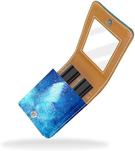 Mini estojo de batom com espelho para bolsa, universo estrela a organização portátil de caixa portátil