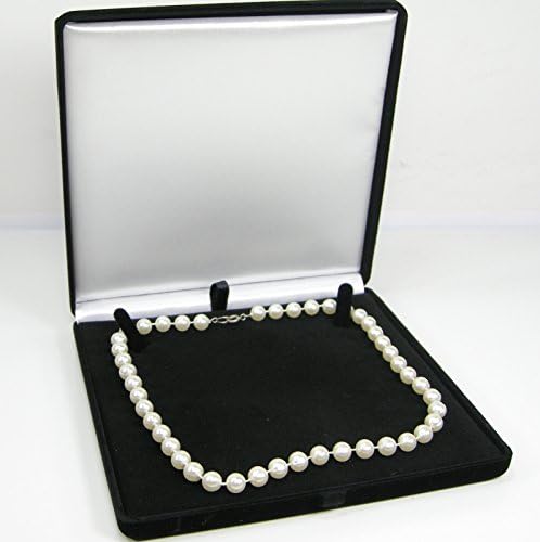 New Black Velvet Jewelry Store Style Xl Colar Pearl Gift Box