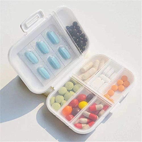 Caixa semanal de pílula semanal -CACTUS CUTO E FLORES Caixa de organizador de comprimidos para viajar material de plástico seguro 7
