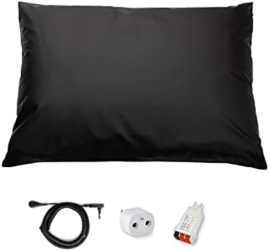 Caixa de travesseiro de aterramento, tampa de travesseiro de tamanho padrão para melhorar o sono, energia, ronco e