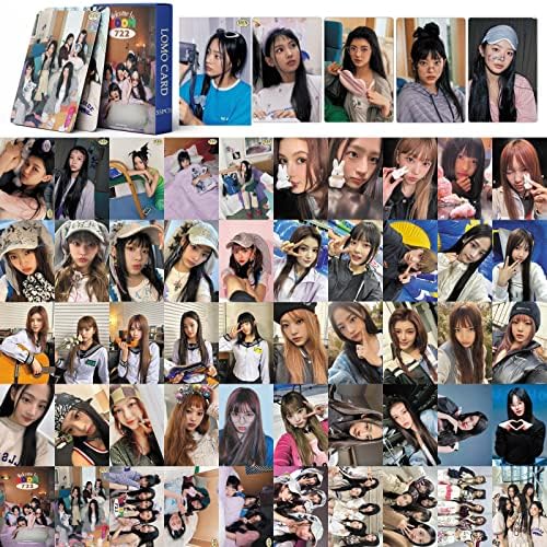 Fourbom 55pcs New Jeans 2023 Season Greetings Cards de álbum New Jeans PhotoCard New Jeans Postcards New Jeans Lomo Cards Kpop New Jeans Photocard Gift for Fans Filha New Jeans Album Cards