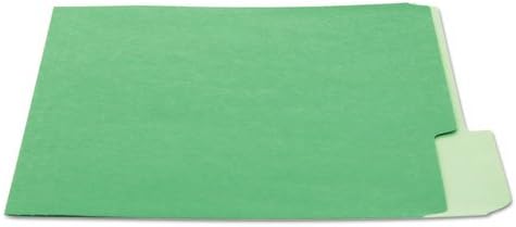 Pastas de arquivo 10502 universais, 1/3 de corte de uma guia, letra, verde/verde claro, 100/caixa