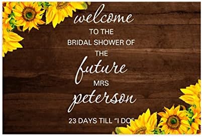 Bem -vindo ao nosso casamento no casamento Data de casamento e recepção decorações personalizadas 12x18 Sinal de casamento para cerimônia Cerimônia Cerimônia Sign Iniciais