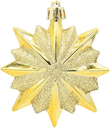 Ovos de Páscoa decorativos com clipes 16 Point Estrela de estrela de Natal Ornamento da árvore de Natal pingentes pendentes