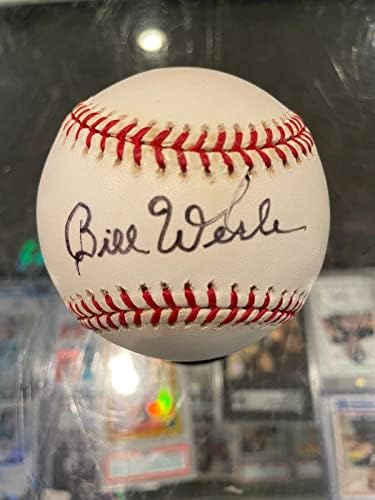 Bill Werle Red Sox Pirates Single assinado JSA oficial de beisebol - beisebol autografado