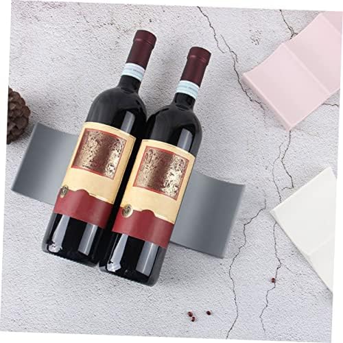 Yardwe 2pcs bancadas de vinho colorido colorido estilo rack de plástico macaco plástico de pilhagem de armazenamento