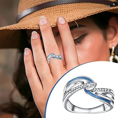 2023 Novo anel de jóias de moda moda de moda moda anéis de dedo de dedo prateado para mulheres Tamanho do anel de ansiedade