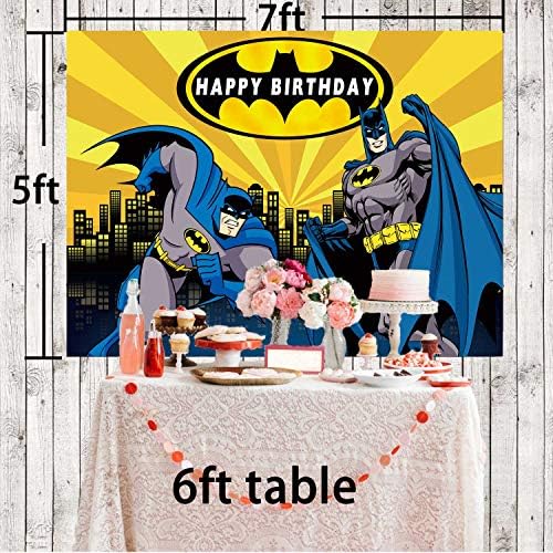 Batman Backdrop, super -herói, para menino, aniversário, suprimentos de festa, decorações, banner, fotografia, adereços de