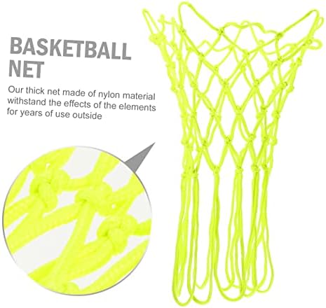 Inoomp Fluorescent Basketball Net Glow Basketball Rede de basquete ao ar livre NETE DE NYLON NETTING GLOW NA COMPETIÇÃO