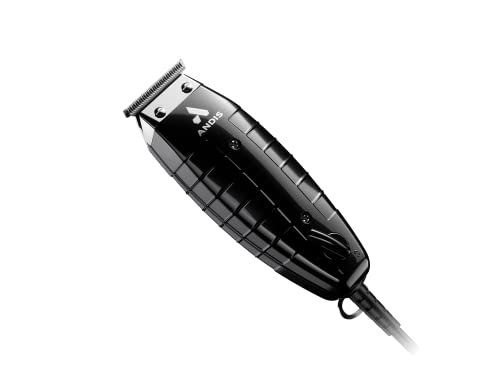 Andis 04785 Profissional GTX Trowlner Beard & Hair Trimmer com aço carbono T-Blade, Bump Free Technology-Black