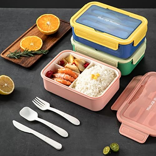 Recipiente de almoço Bento UpTrust para crianças, caixa adulta Bento com 3 compartimento. À prova de vazamentos, cofre de microondas, lavagem de louça, cofre do freezer, caixa de embalagem de lanches de frutas de refeição