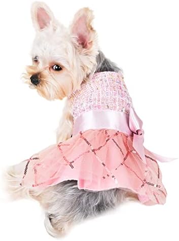 Vestidos de cachorro para cães pequenos menina outono de inverno cachorro vestido de noiva quente roupas de cachorro roupas